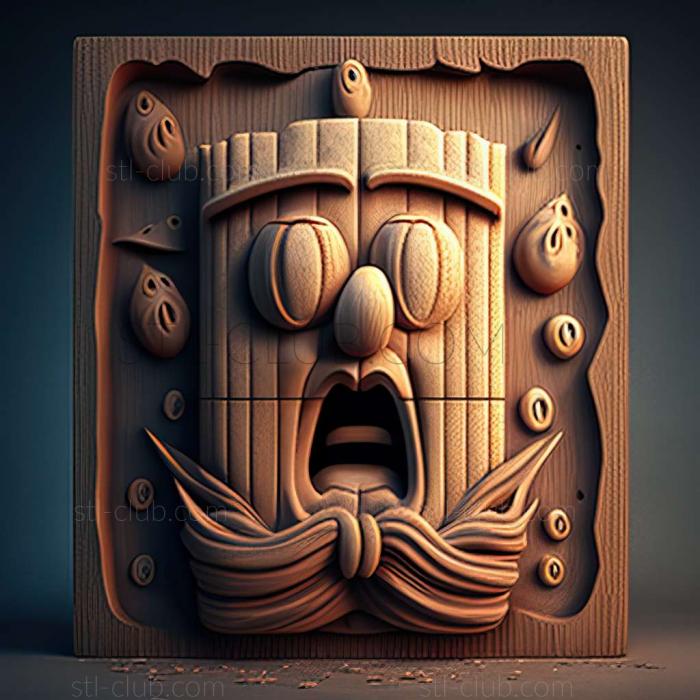 3D model SpongeBob in 3D (STL)